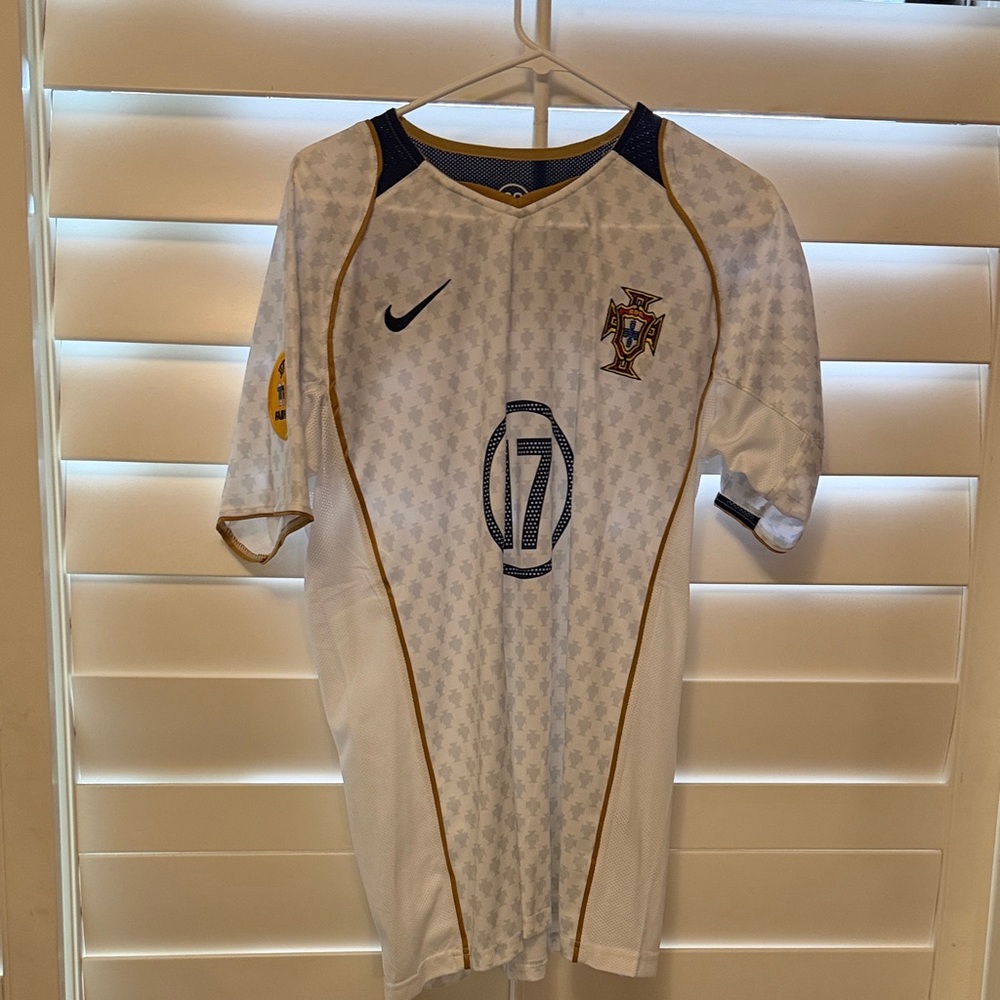 Portugal Ronaldo euro white jersey